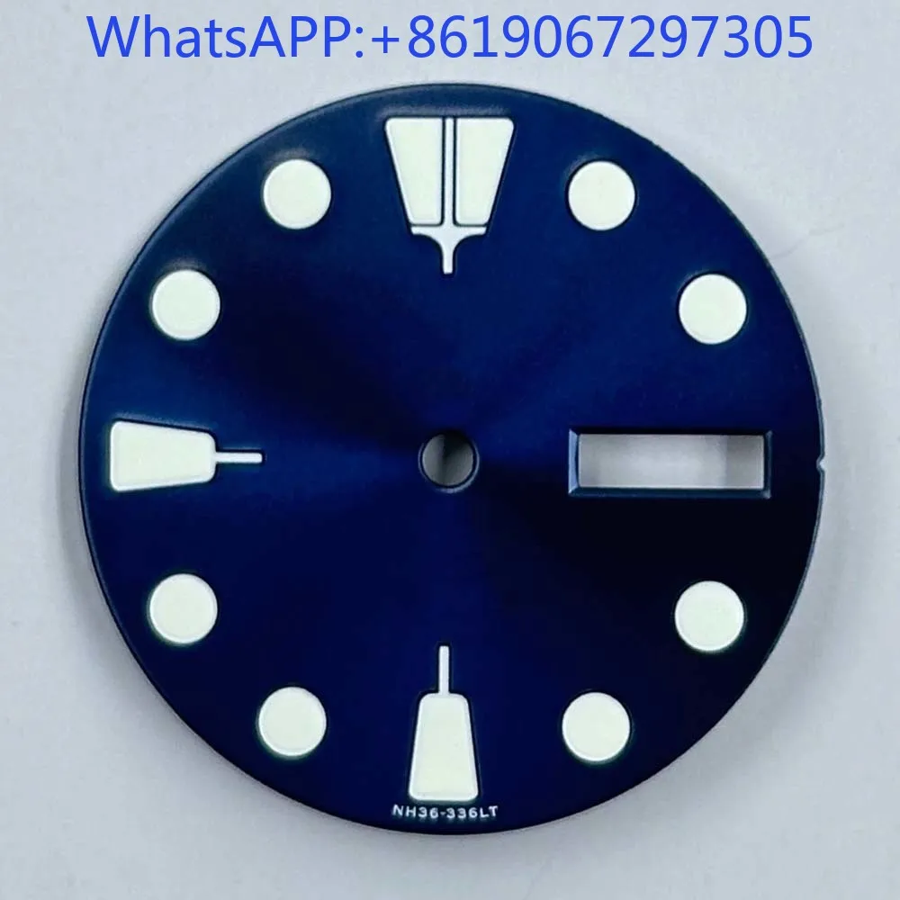 أمة الله الملمس الأخضر لوم ساعة الطلب مناسبة ل NH35/36 الحركة التلقائية NH35 حالة الغوص الرياضية أجزاء وزارة الدفاع