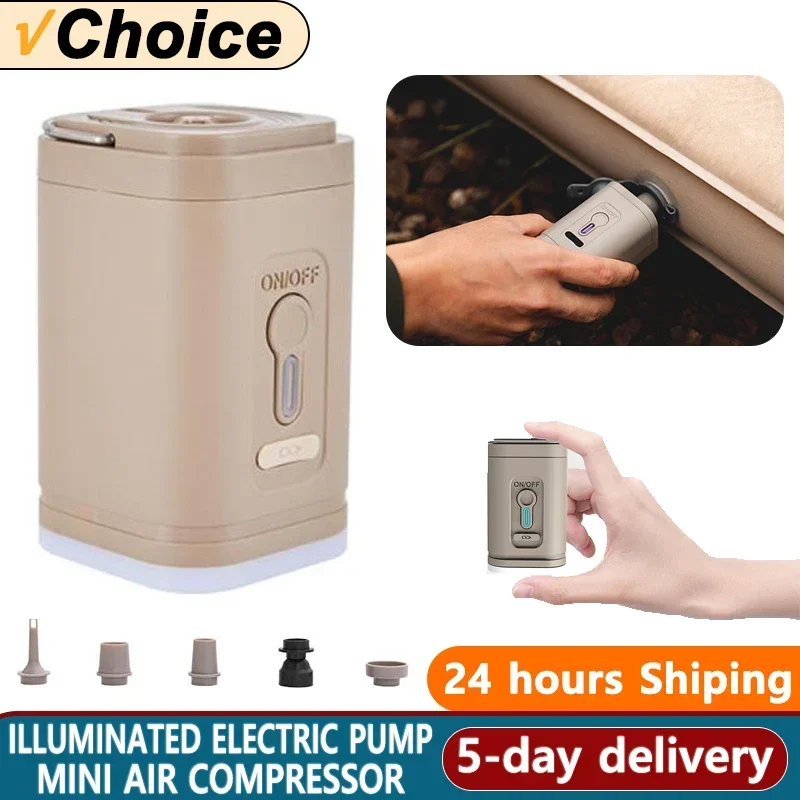 

Беспроводной портативный электрический воздушный насос, уличный мини-USB воздушный компрессор, подушка для кровати, кольцо для плавания, многофункциональный насос для кемпинга