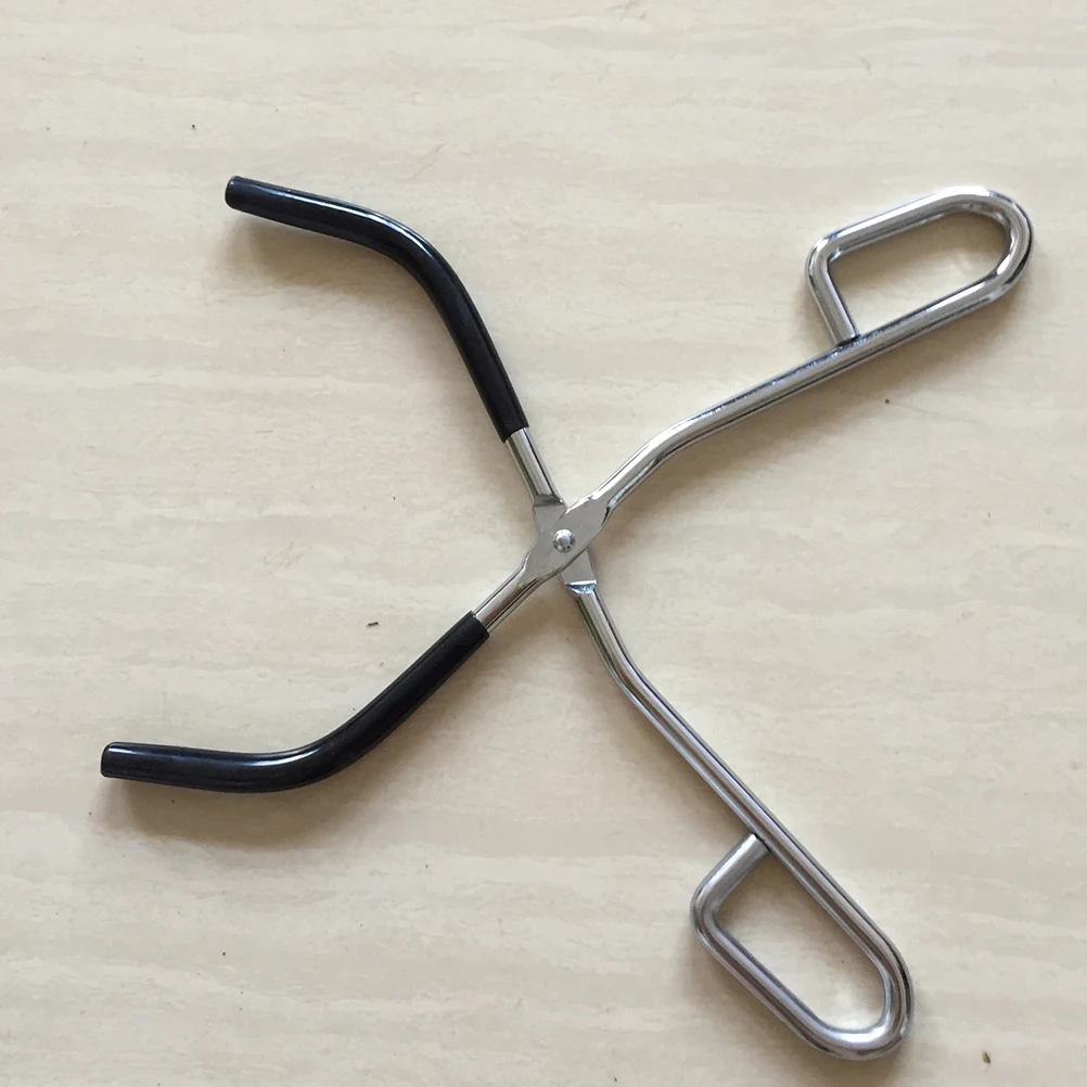 

2 Pcs Beaker Clamp Holder Glass Fixing Clip Crucible Tongs School Supplies Accessory