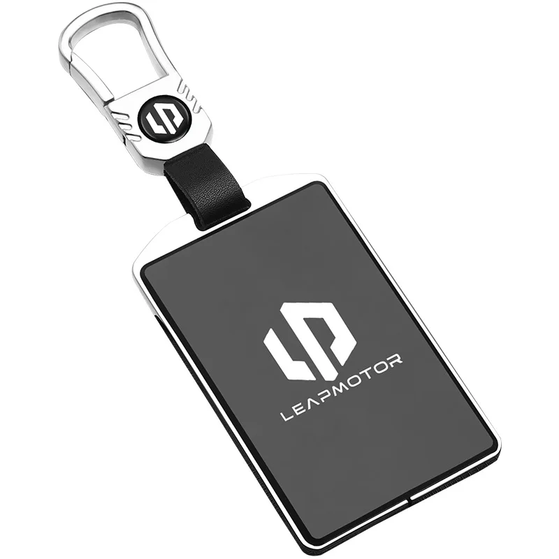 

Premium Zinc Alloy Card Key Cover Case for Leapmotor C10 (2024) - Protective NFC Card Shell Key Bag Chain