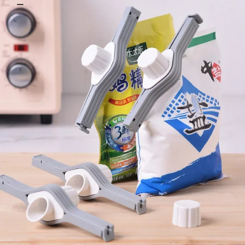 Milk Powder Salt Bag Screw Cap Sealing Clip Seasoning Bag Food Preservation Clip Gadget Kitchen Accessories Sealing Clip Snack