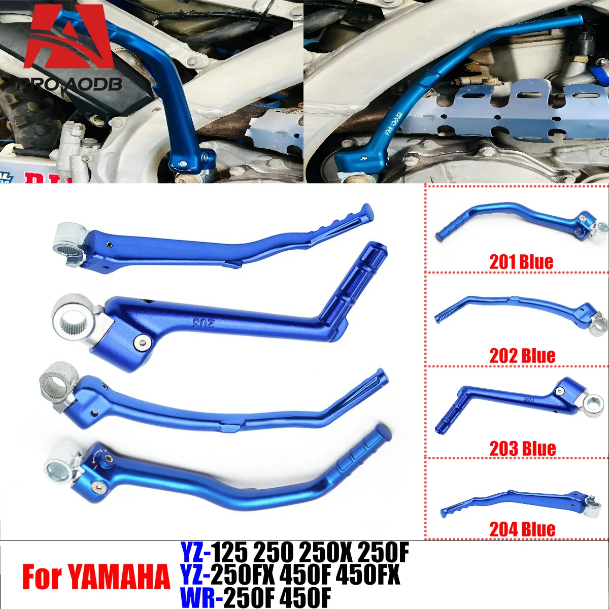 

For Yamaha YZ WR 125 250 250X 250F 250FX 450F 450FX YZF 1986-2023 Dirt bike Motorcycle CNC Forged Kick Start Starter Lever Pedal