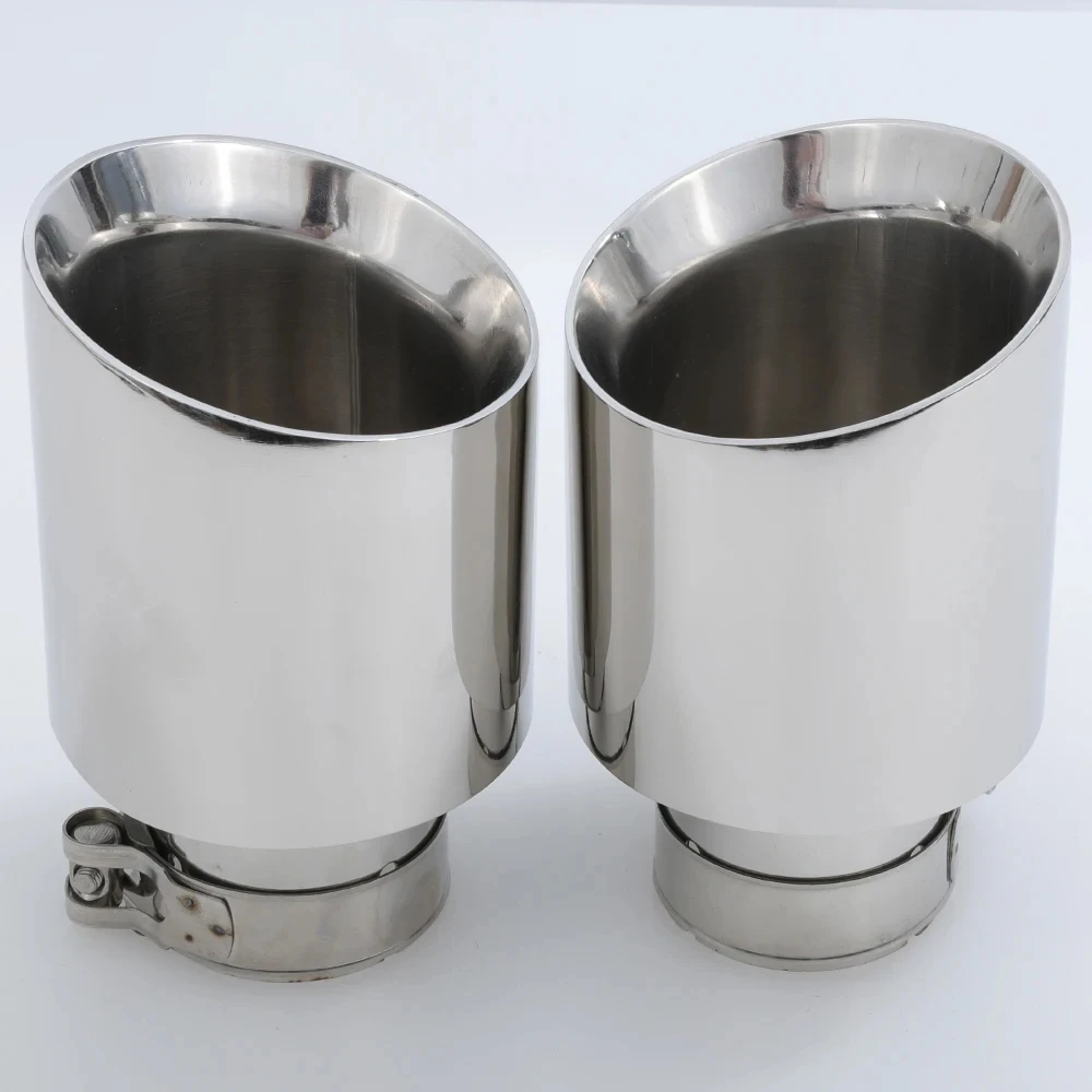 Newest Style Stainless Steel Universal Exhaust System End Pipe+Car Exhaust Tip 1 Piece