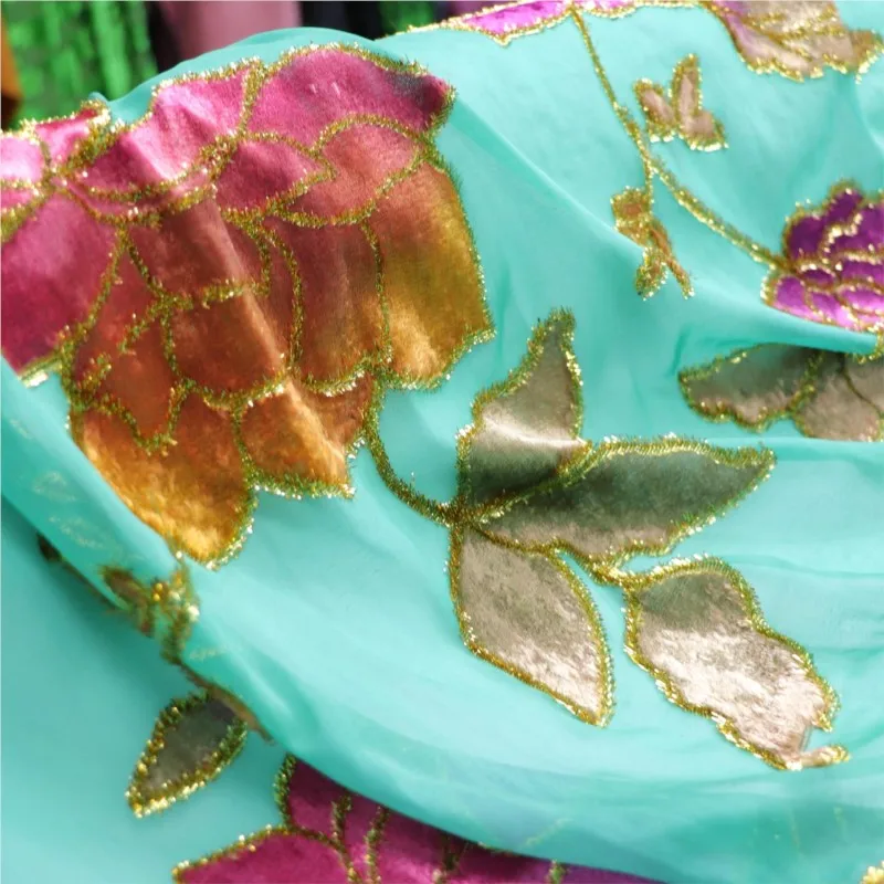 

Woven velvet brocade jacquard hand-painted fabric high-end custom dress cheongsam