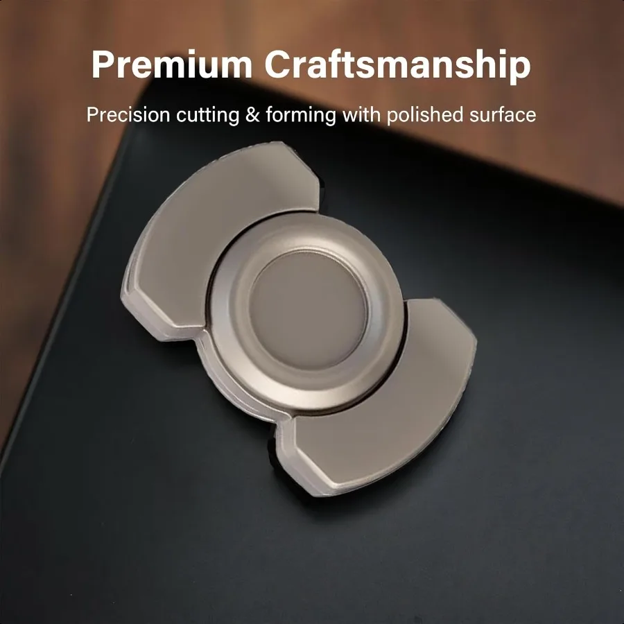 3 in 1 Fidget Toys per adulti Metallo Fidget Spinner Slider Haptic Slide Clicker Cool Fidget Spinner Giocattoli da scrivania per alleviare l'ansia