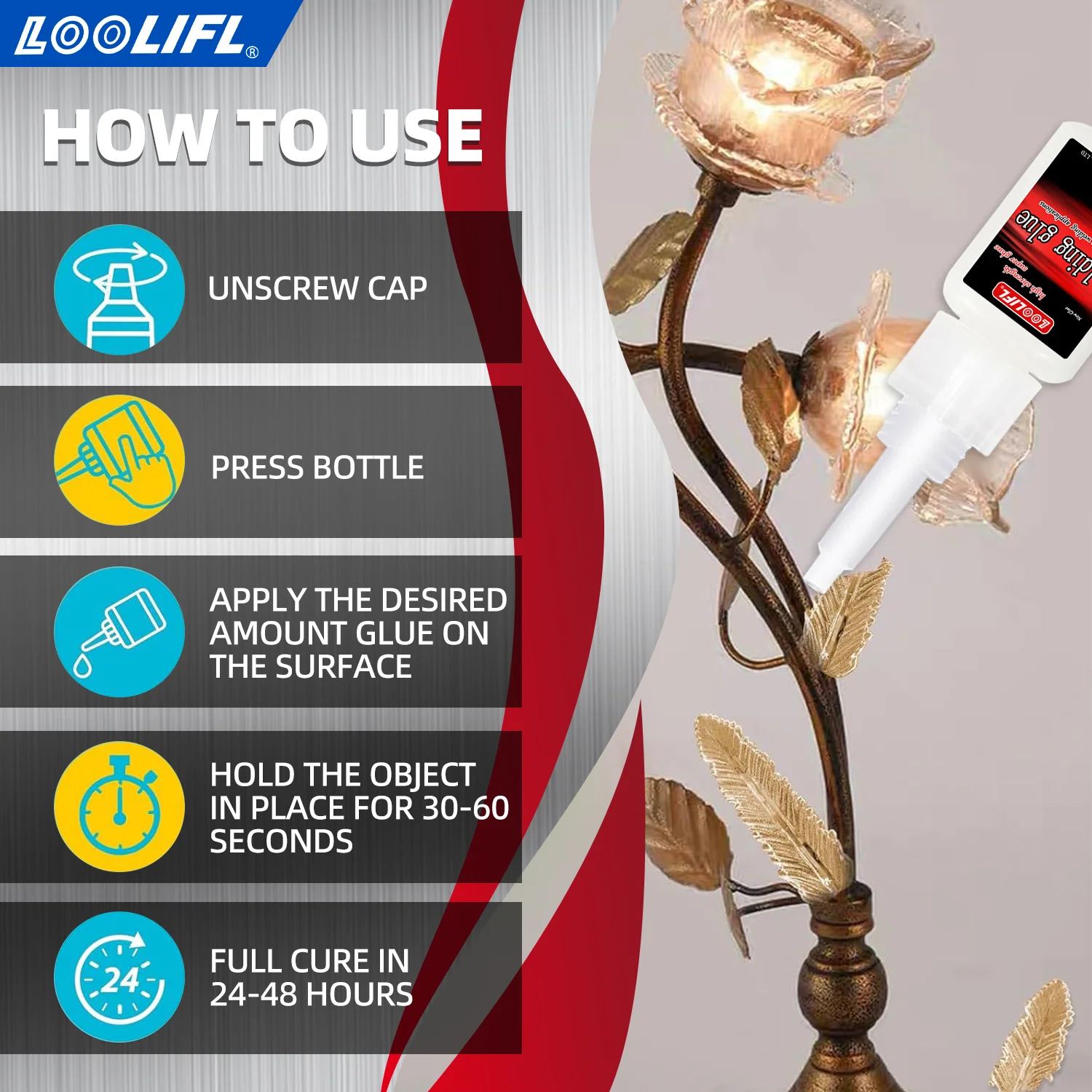 لاصق زيتي ، فائقة الترابط ، 3 ثوان من التجفيف السريع ، شفاف ، مقاوم للماء ، لاصق عالمي ، مناسب لمجموعة متنوعة من المواد ، لإصلاح الطوارئ للمكاتب ، المنزل #4