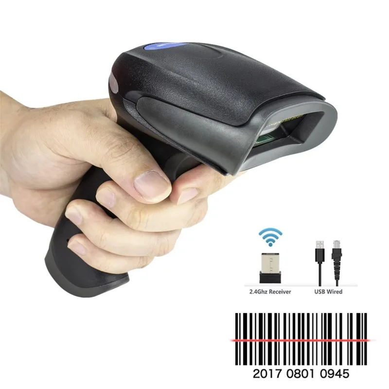 Factory Outlet F Series 1D Barcode Reader Supermarket Wired Wireless Bar Code Scanner