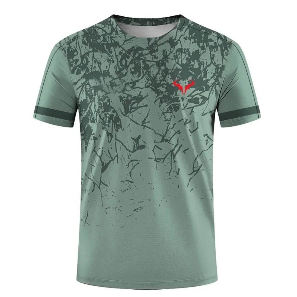 

New Badminton and Tennis Jersey Printed Men's&Women Outdoor Extreme Sports Short Sleeved Round Neck Jersey Motorcycle clothes