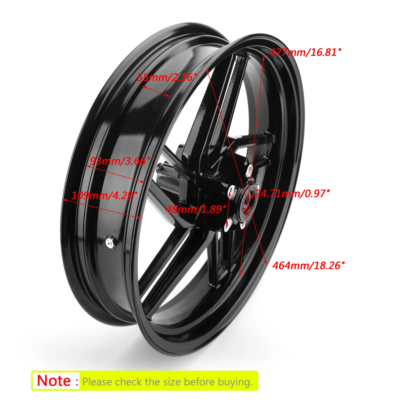 Areyourshop Front Wheel Rim Motorcycle For Ducati 1199 899 959 Panigale / Corse 2013 14 15 16 17 2018