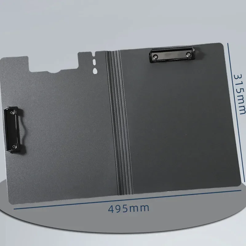

Double Clip Thickened File Folder With Writing Pad Office Multi-Functional PP Material Clipboard Organizers Desk Organizer