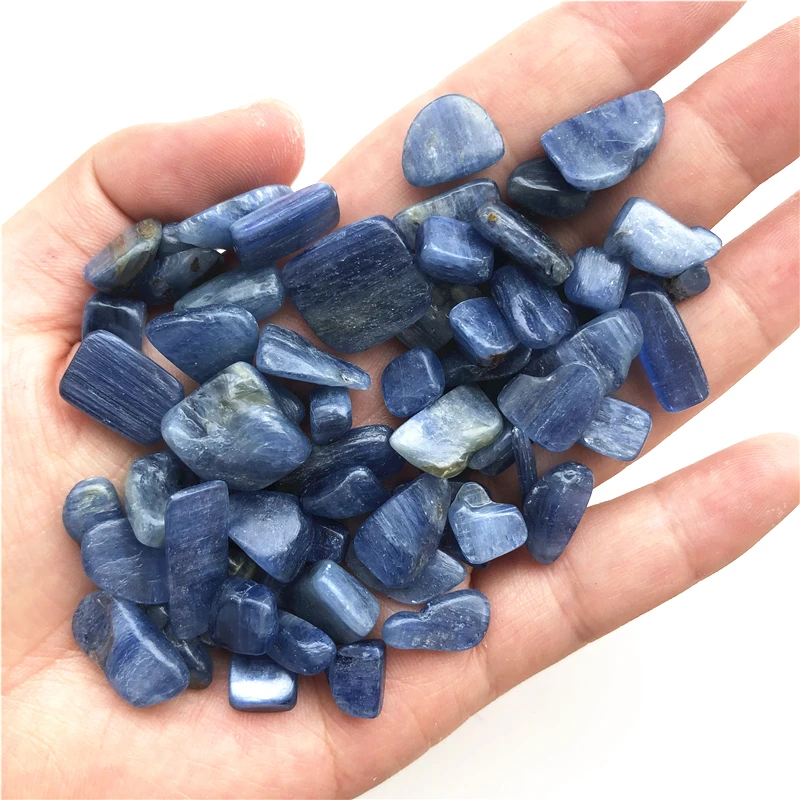 Drop Shipping 50g Natural Blue Kyanite Larimar Blue Lace Agate Amethyst Amazonite Crystal Gravel Natural Stones and crystals