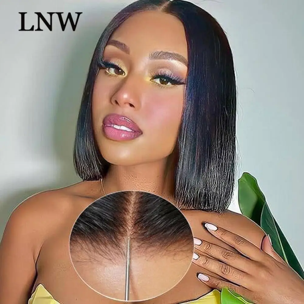 Short Bob Wigs 5x5 HD Lace Closure Wig Wear and Go Glueless Wigs 100% Human Hair Pre Plucked Pre Cut Lace Frontal Wig Ready Wear