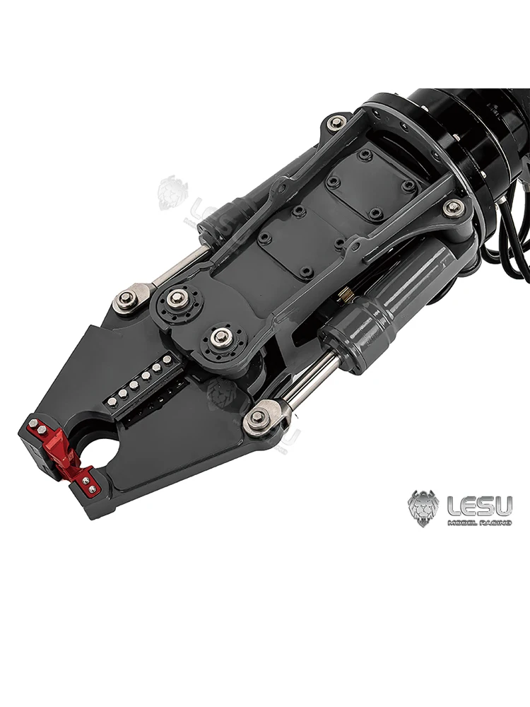 1/14 LR960 excavadora de demolición Universal AT-C0037 Motor hidráulico alicates hidráulicos rotación de 360 grados alicates hidráulicos LESU