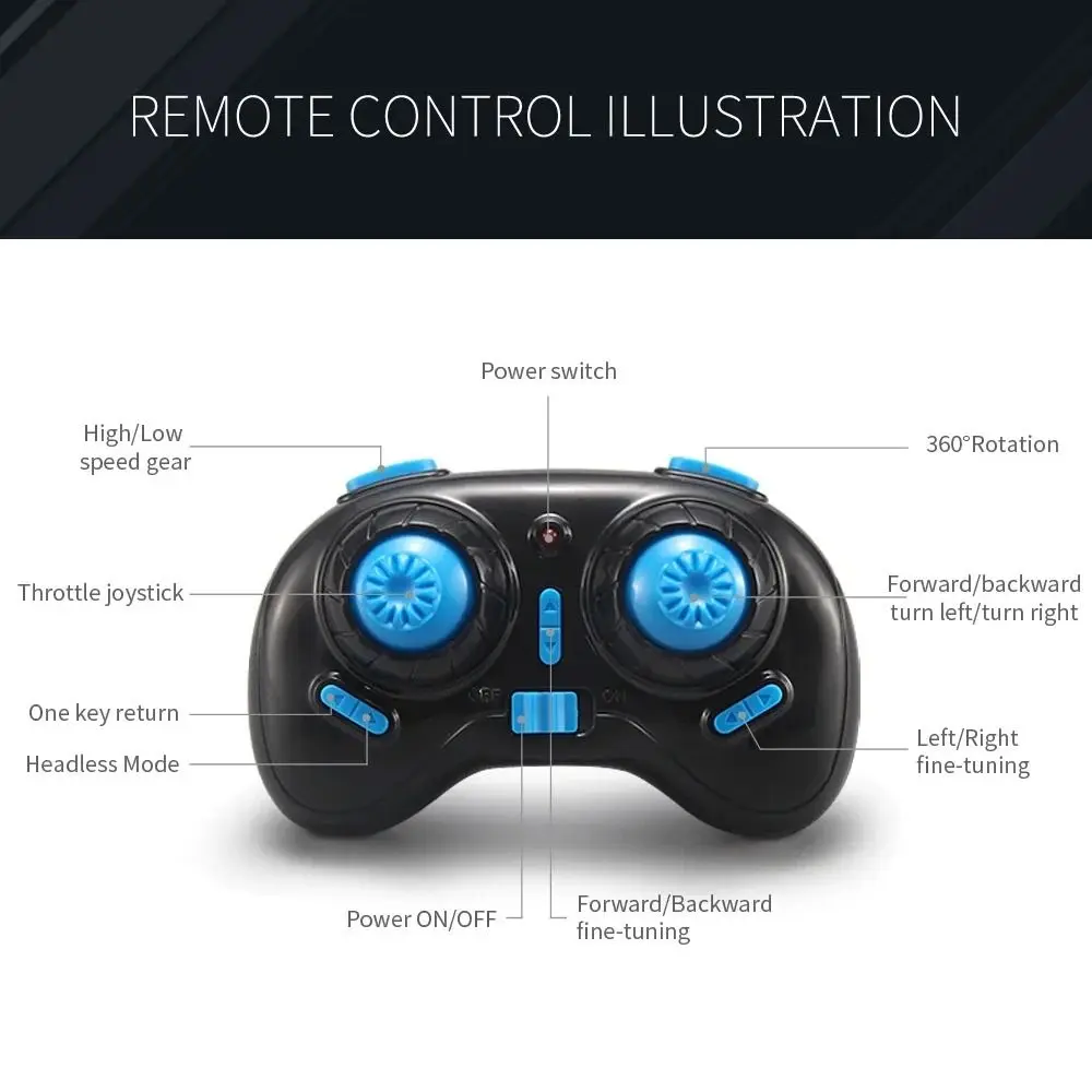 

Anti-collision H36 Mini RC Plane 360° Flip With Light Remote Control Quadcopter Portable Flying 6-Axis Headless Mode Helicopter