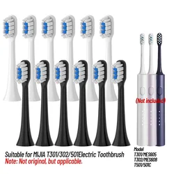 Replacement Brush Heads For Mijia T301 T302 T501 /501CSonic Electric Toothbrush Head DuPont Soft Bristle Nozzles
