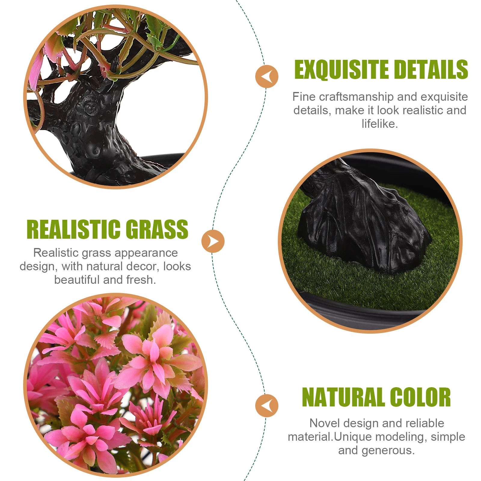 

Emulated Pine Tree Bonsai Beautiful Design Artificial Plant for Home Store Decoration Desktop Adornment Living Space