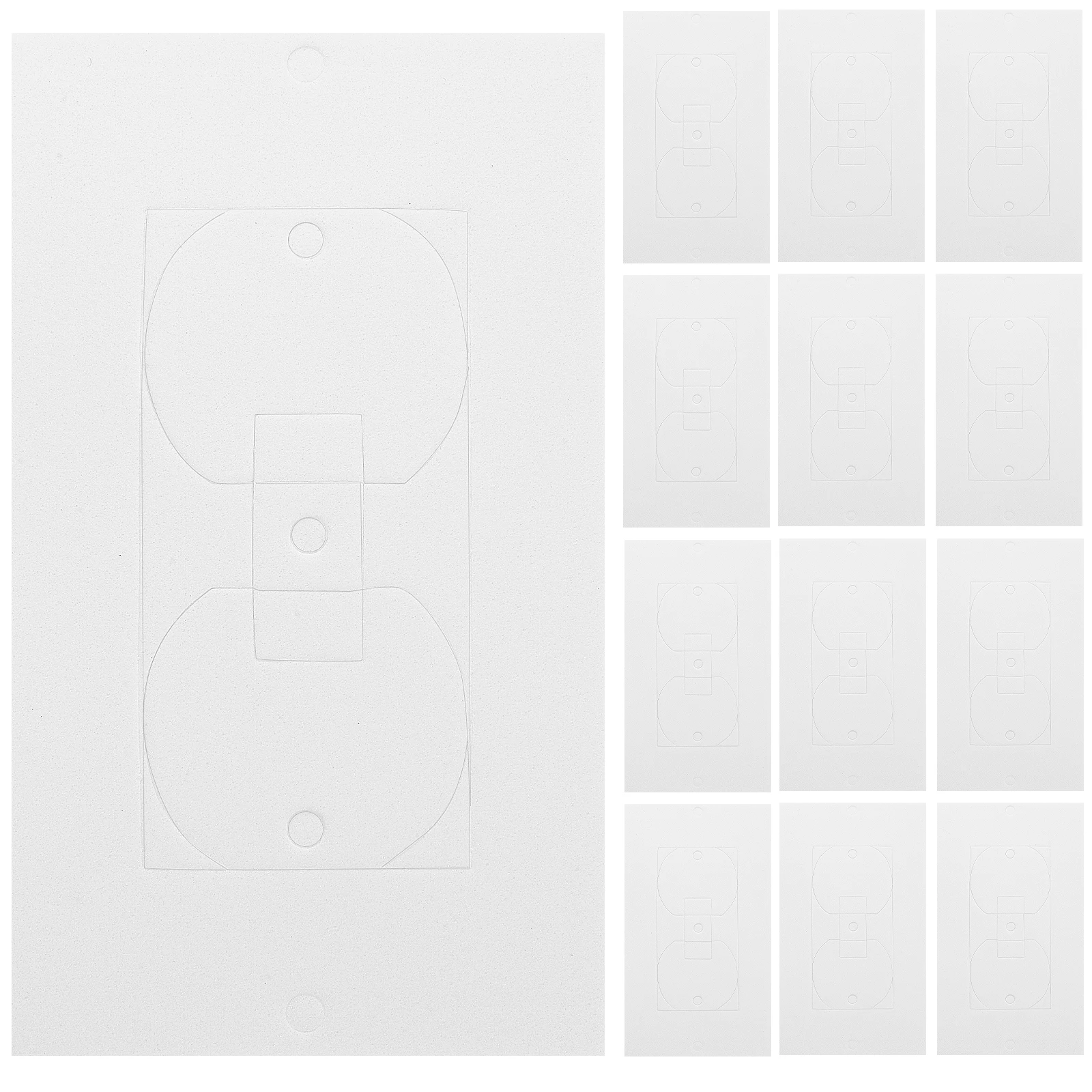

50pcs Socket Washer Outlet Light Outlet Cover Gasket Foam Electric Protective Covers Switch Seals Wall Insulation