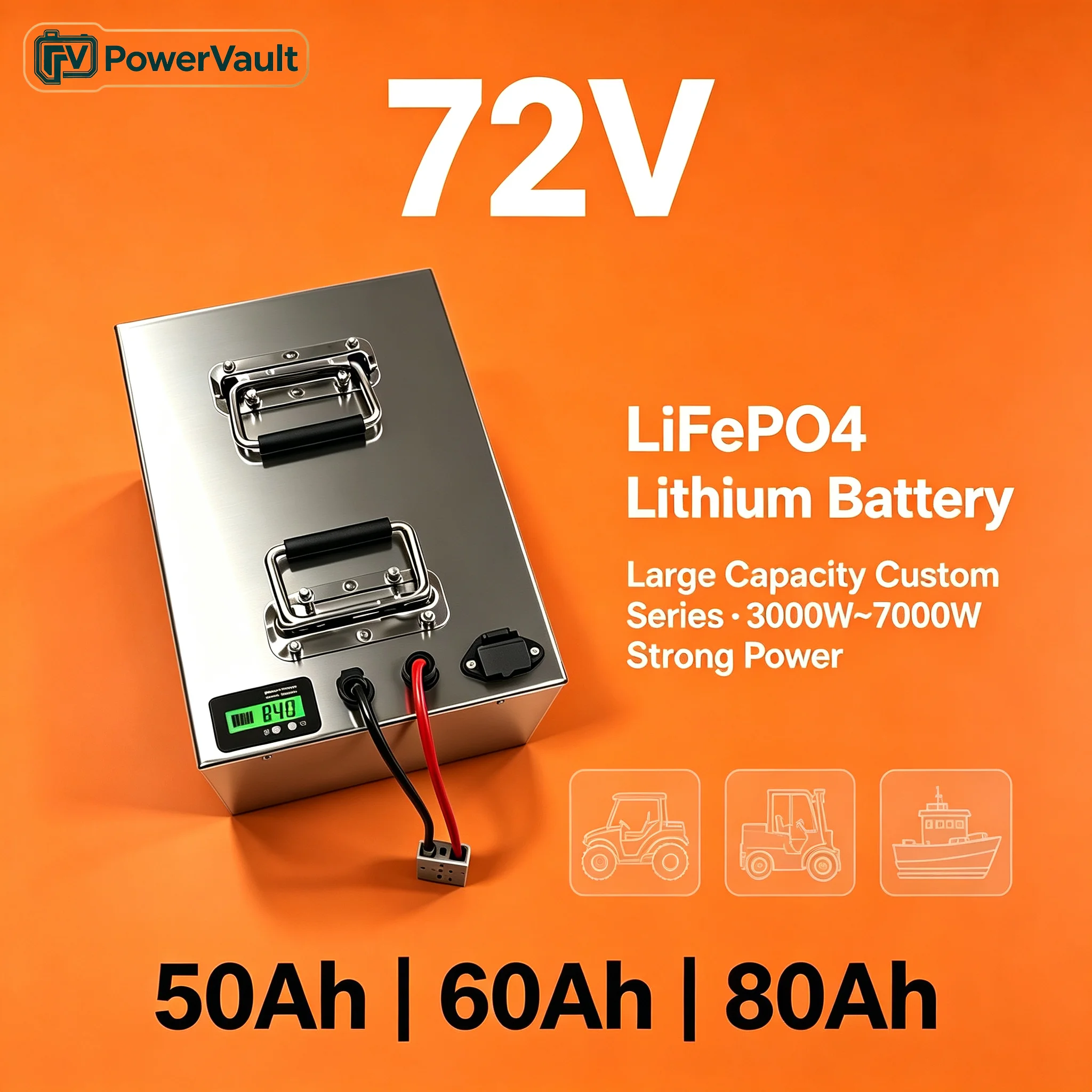 72V 60Ah Lifepo4 Battery Pack - 72V 50Ah 60Ah LiFePO4 Battery Pack
