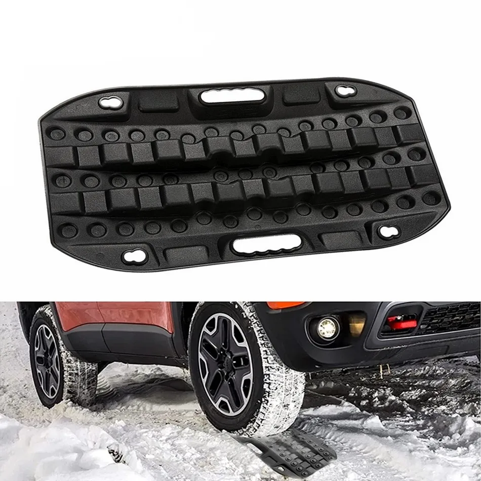 1pc/2pcs Car Rescue Track Second-generation Breakaway Board Anti-sagging Sand Board Traction Snow Off-Road Vehicle Short Model