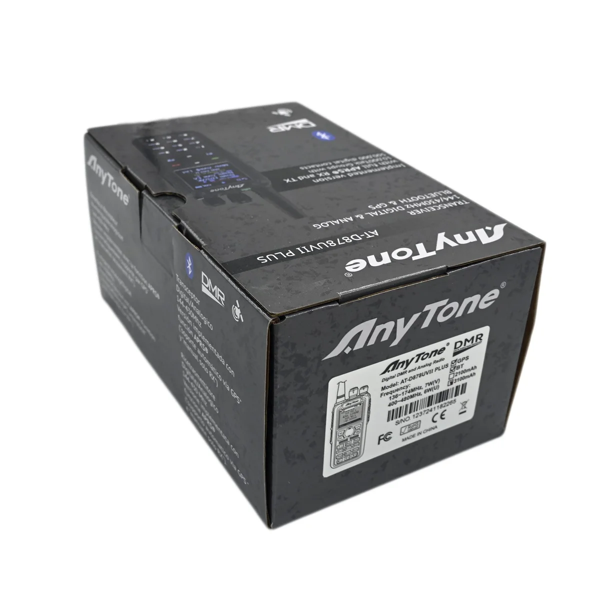 AnyTone AT878UVII Plus Two Way Radio Professional DMR & Analog FM APRS GPS Bluetooth Recording Wireless HAM Transceiver