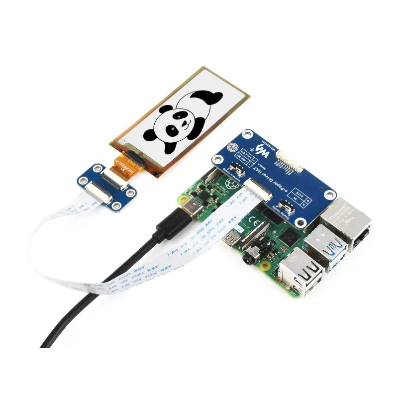 

Waveshare 296×128, 2,9-дюймовый гибкий дисплей E-Ink HAT для Raspberry Pi