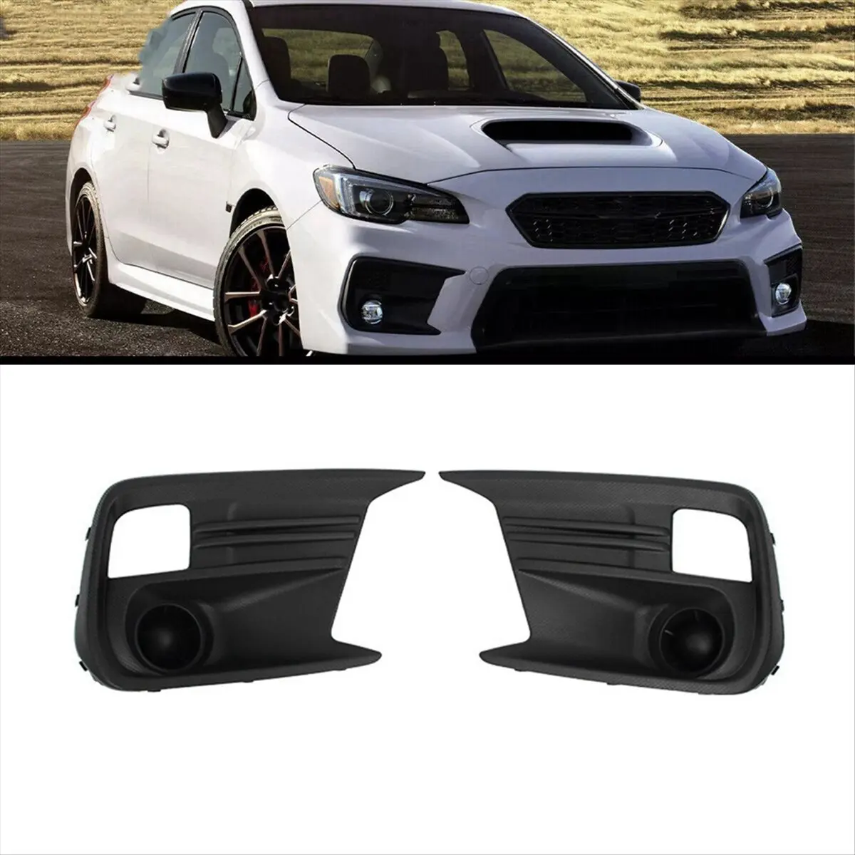 #05D Automotive Parts & Accessories,For Subaru WRX Base Car Front Fog Light Bezel Cover Front Left (Black)