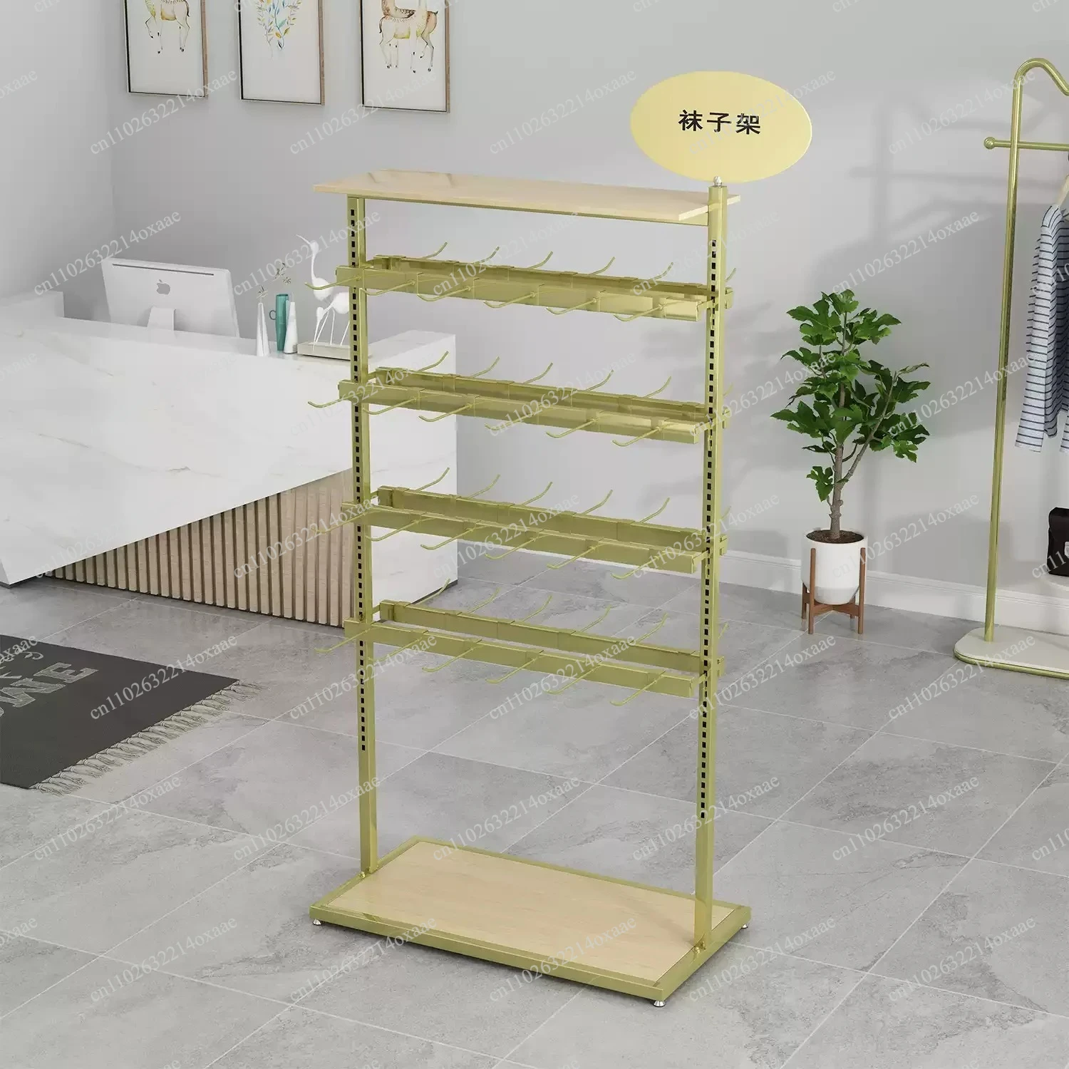 Versatile Adjustable Display Rack for Socks, Underwear, Silk Stockings and Phone Cases, Multi-Use Organizer for Retail Stores