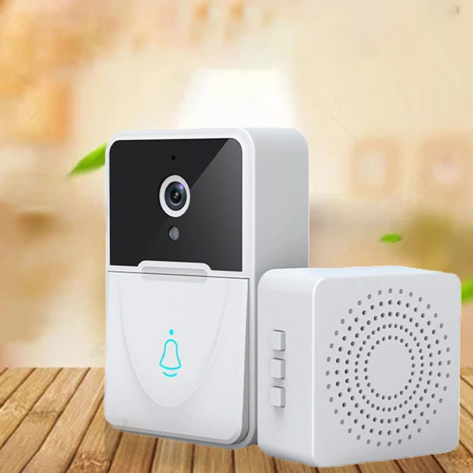 Smart-Wireless Video-Doorbell Camera 1080P-HD Night-Vision Two-Way Audio WiFi Security Intercom System For Home Monitor Tools