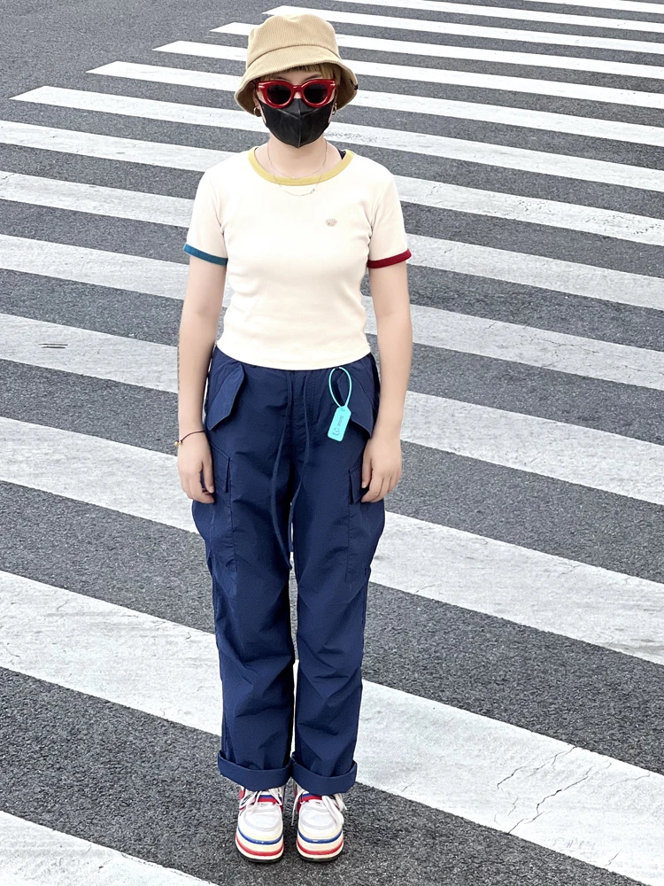 

Anti-Wrinkle Water-Resistant Qui-Dry Loose Straight Leg Men's Workwear Pants Slim Fit Casual Wide Leg Pants Foldable Umbrel...