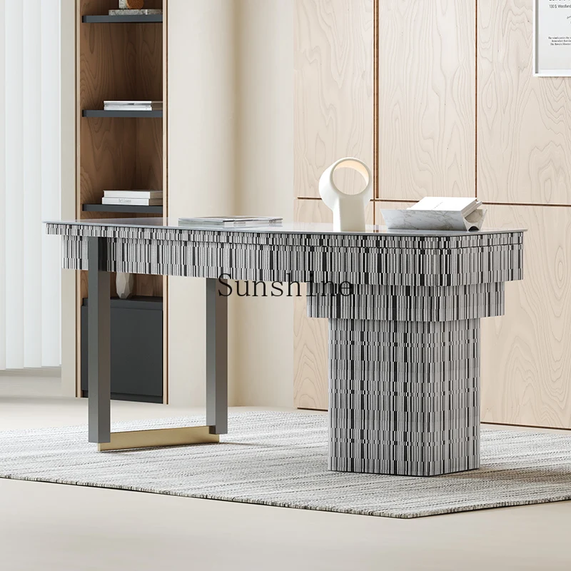 

Light luxury high-end sense modern simple household small apartment study desk