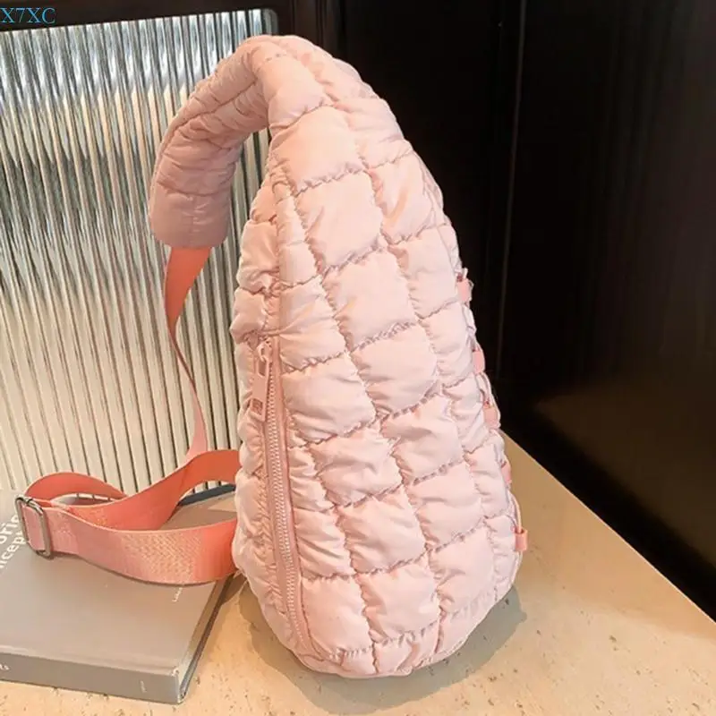 X7XC حقيبة حزام نسائية فريدة من نوعها محفظة صدر عادية مع حقائب كروس بحزام قابل للتعديل #4