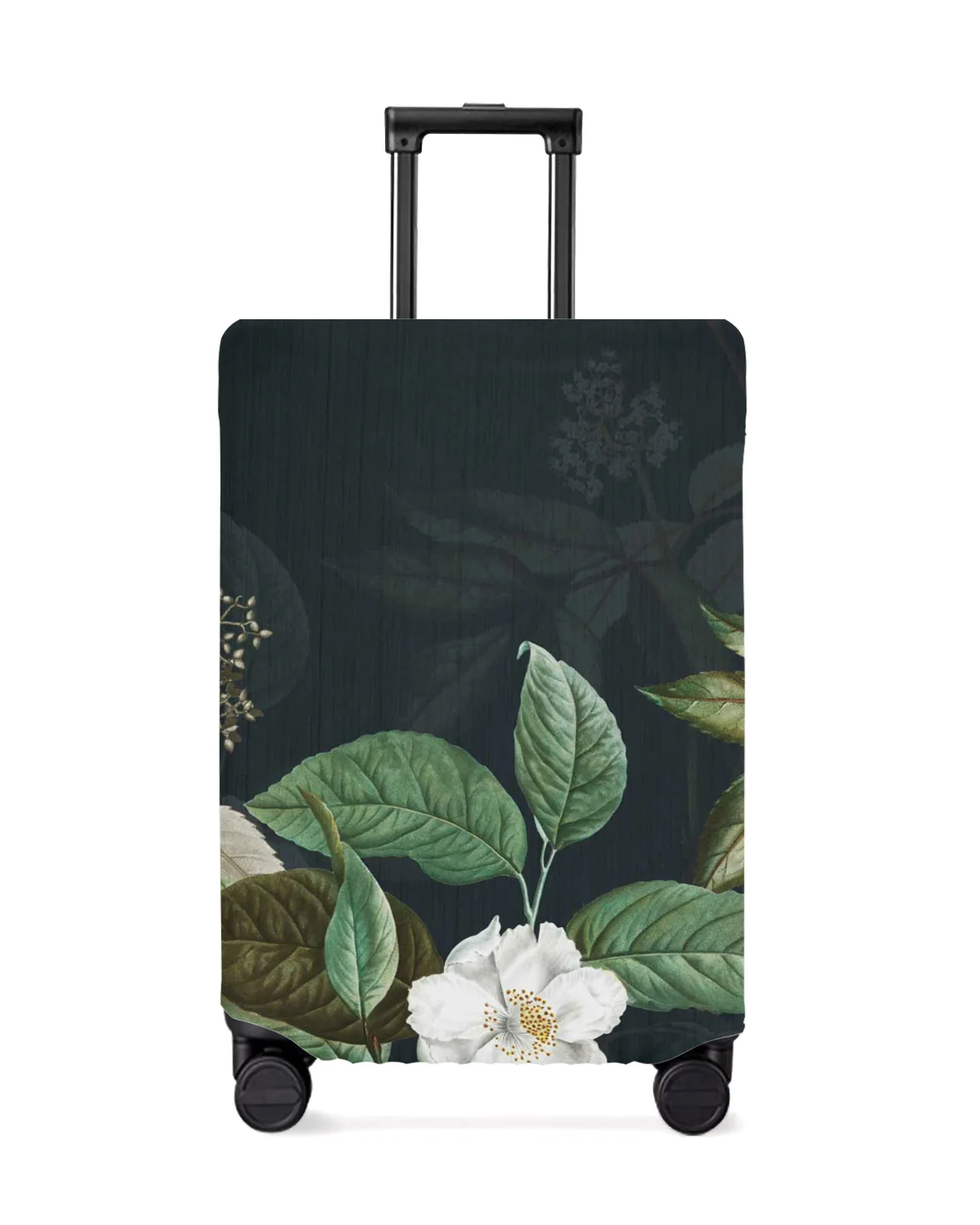 Plant Small White Flowers Travel Luggage Protective Cover for Travel Accessories Suitcase Elastic Dust Case Protect Sleeve