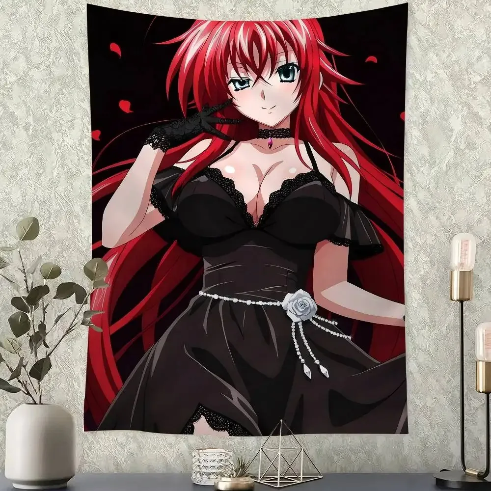 Anime High School DxD DIY Sticky Colorful Tapestry Wall Hanging Bohemian Wall Tapestries Mandala Wall Art