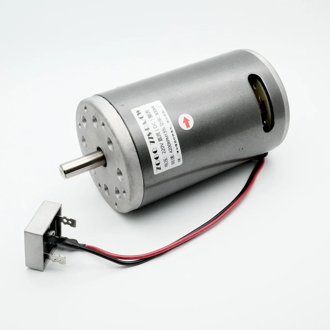 77MM DC 220V Bearing DC Motor 350W/680W High Speed CW/CCW  DIY Sand machine Lathe with Cooling Fan