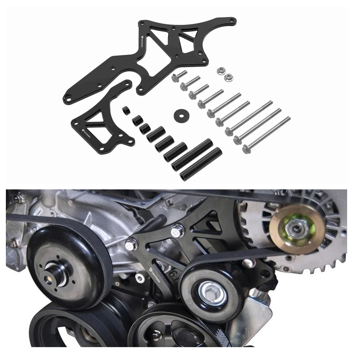 لمحرك شاحنة GM قوس المولد اعوج ومجموعة دعامة مضخة توجيه الطاقة لـ LS1/LSX لشيفي 4.8L 5.3L 6.0L 6.2L