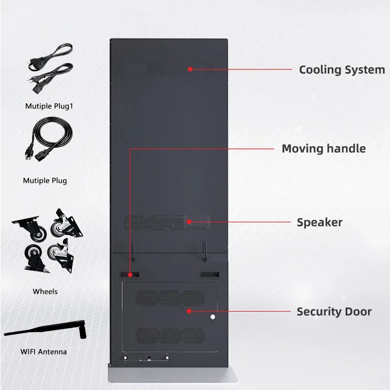 Full Screen Digital Signage and display  Floor Standing Advertising Display Standing  player kiosk lcd touch screen kiosk