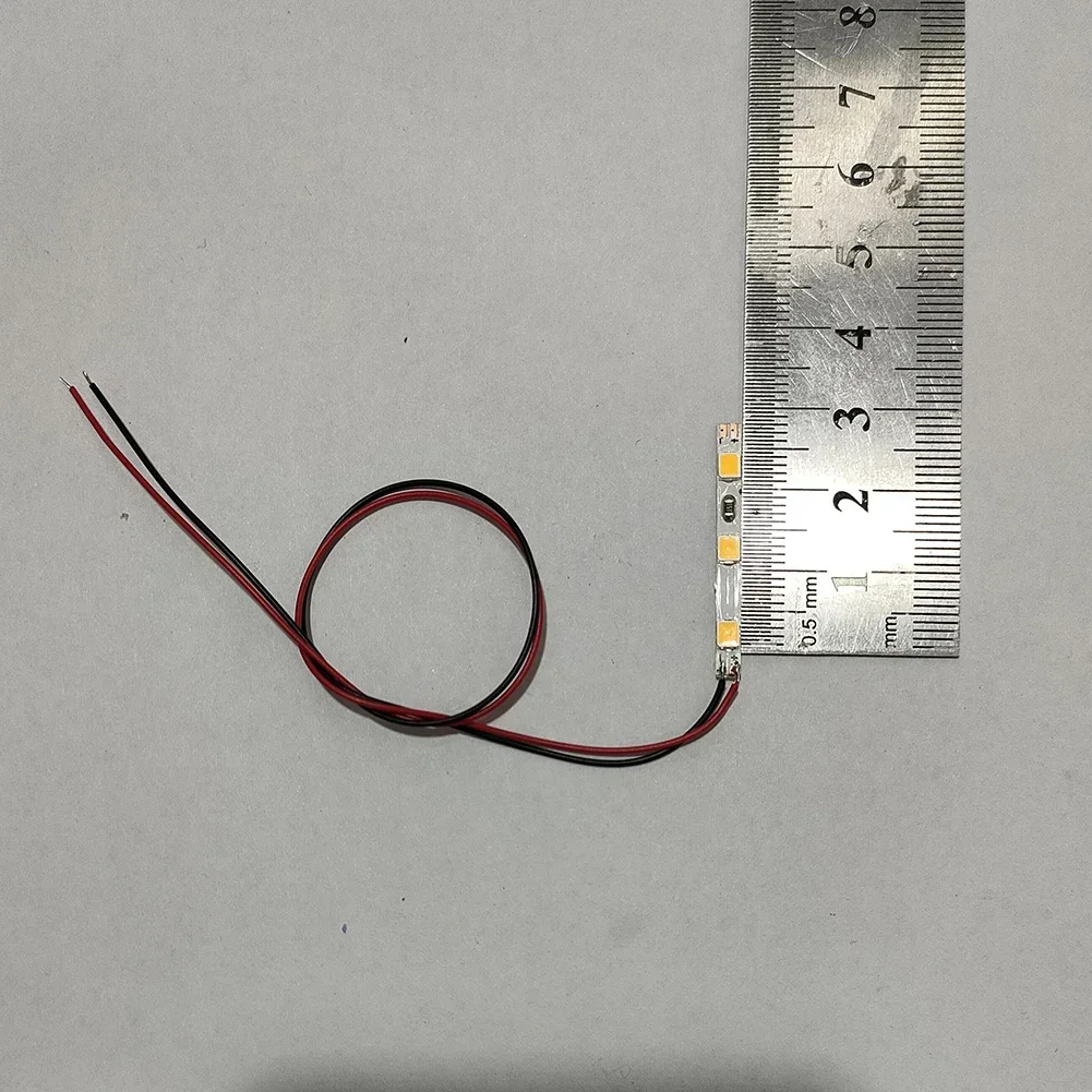 15 ชิ้น Pre สายสีขาวแถบไฟ LED LED Self - กาวยืดหยุ่นสําหรับบ้านอาคารเครื่องประดับรถไฟเค้าโครงอาคาร