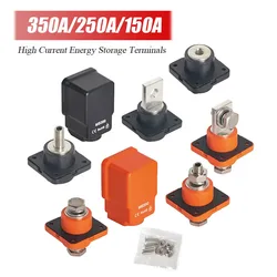 350A 250A 150A Square New Energy Storage Connector Copper Lithium Battery Terminal Block Wall Mounted High Current Connectors