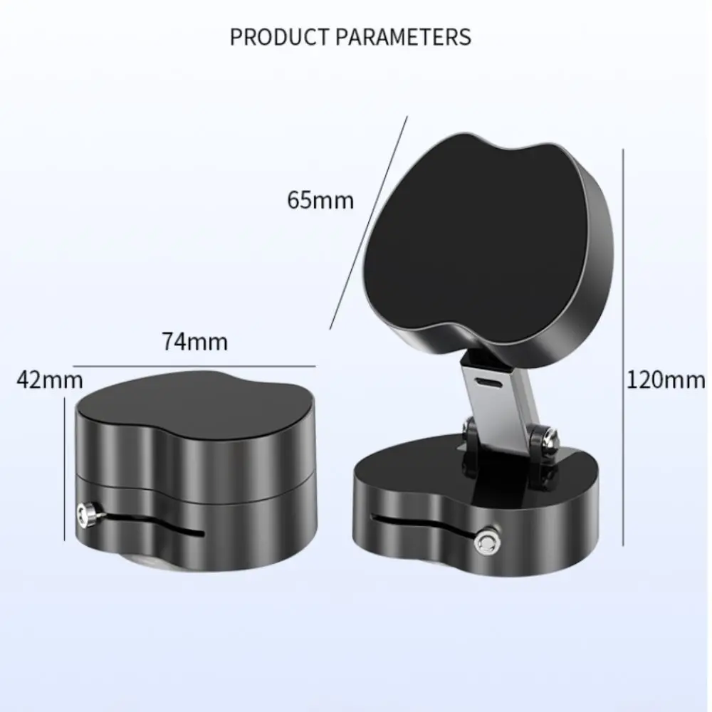 Suction Cup Magnetic Phone Holder Rotation Multi-functional Car Navigation Bracket Adjustable Foldable Phone Stand