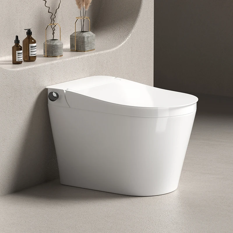 

LH household light smart toilet with water tank siphon high-impact toilet