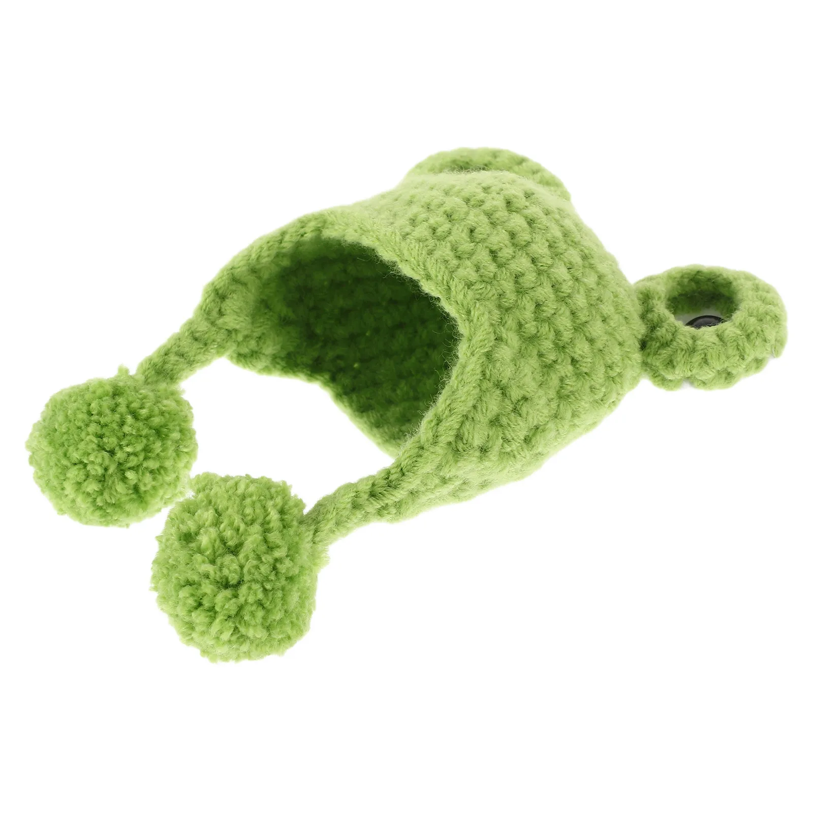 Mini Tiny Knitted Hats Cute Cartoon Bear Beanie Dollhouse Ornament Woolen Winter Cap Supply Cartoon Beanie Tiny Winter Hats