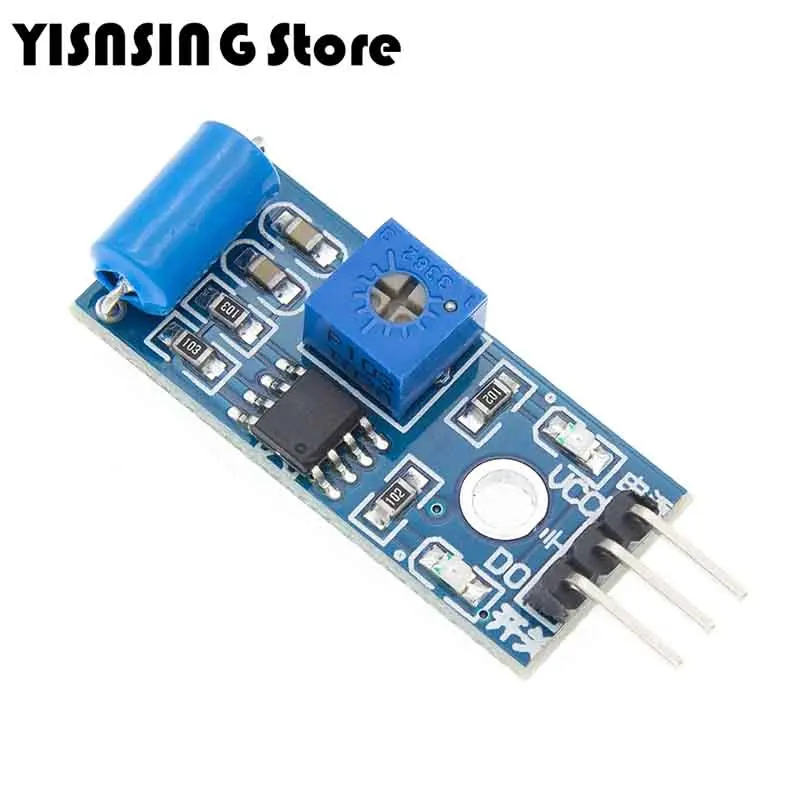 SW-420 Módulo De Sensor De Vibração Normalmente Fechado Para Sistema De Alarme, Veículo Inteligente, Robô, Helicóptero, Avião, Boart