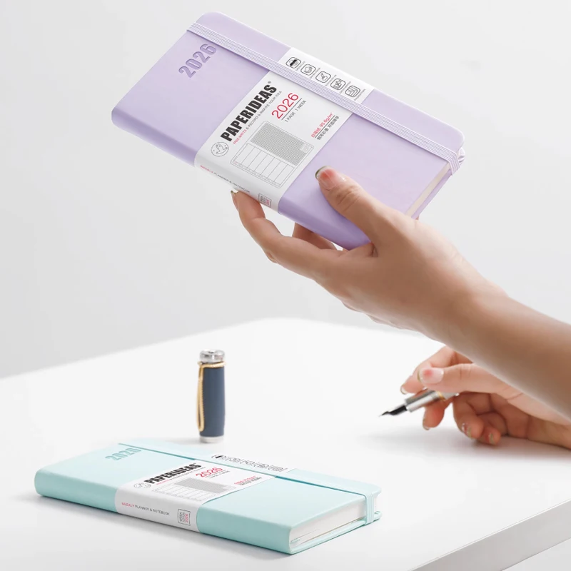 Paperideas 2026 مخطط أسبوعي دفتر جيب محمول مجلة خطة أسابيع يومية جدول إدارة الوقت منظم مجلة الكتابة