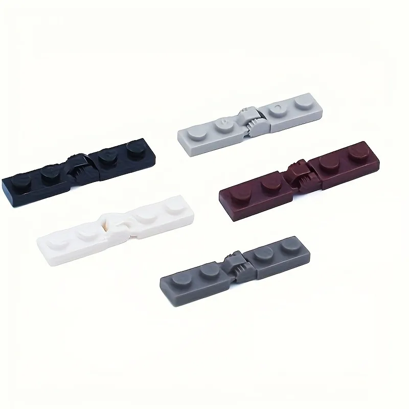 30 Stück Bausteine mit Griffen 1x2 Scharnier-Verschlussplatten für Baustein 44301 44302 kompatibles Kinder-DIY-Ziegelspielzeug