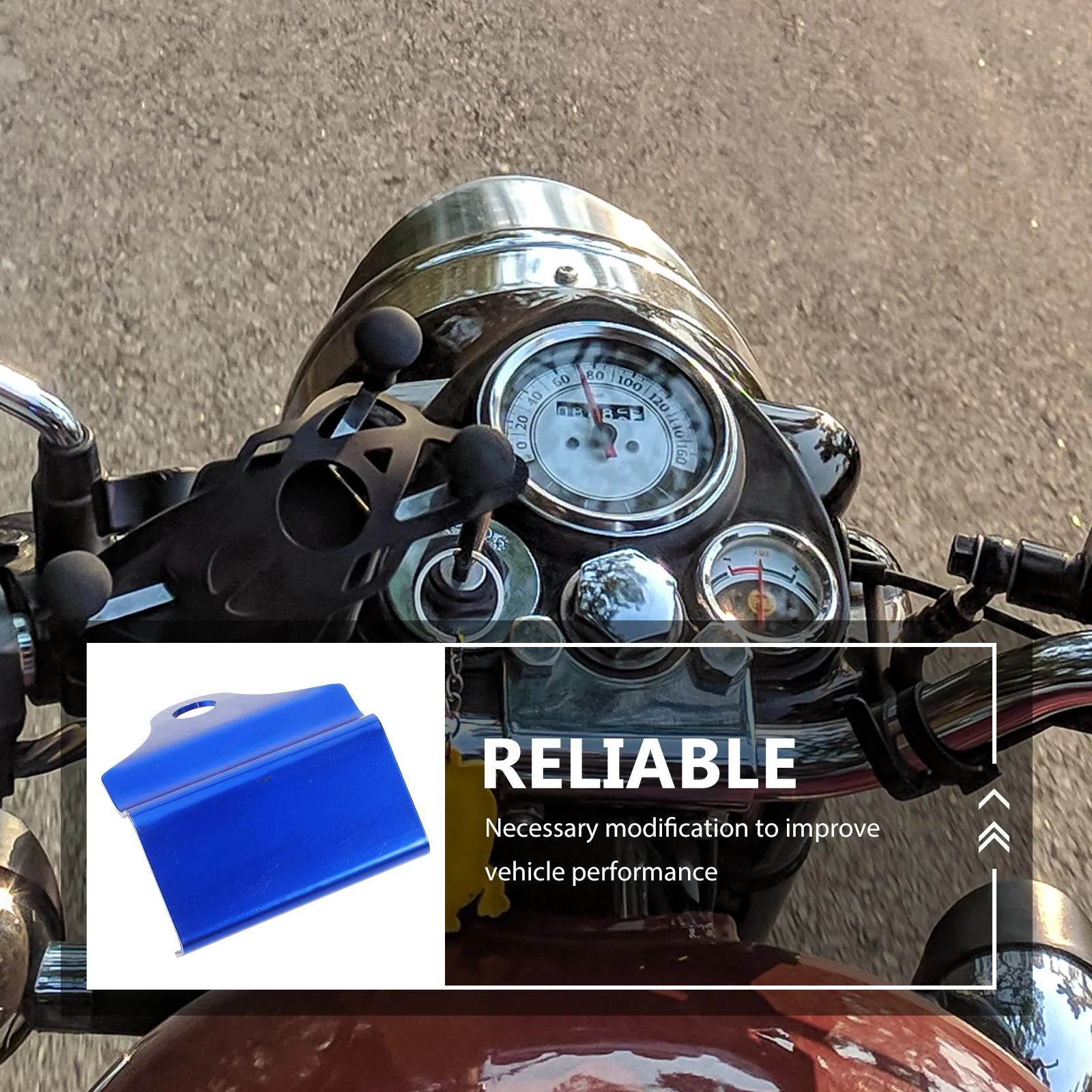 

Instrument Bracket for Motorcycle Accessories Blue Digital Voltmeter Holder Panel Mount Supplies Enhances Strength