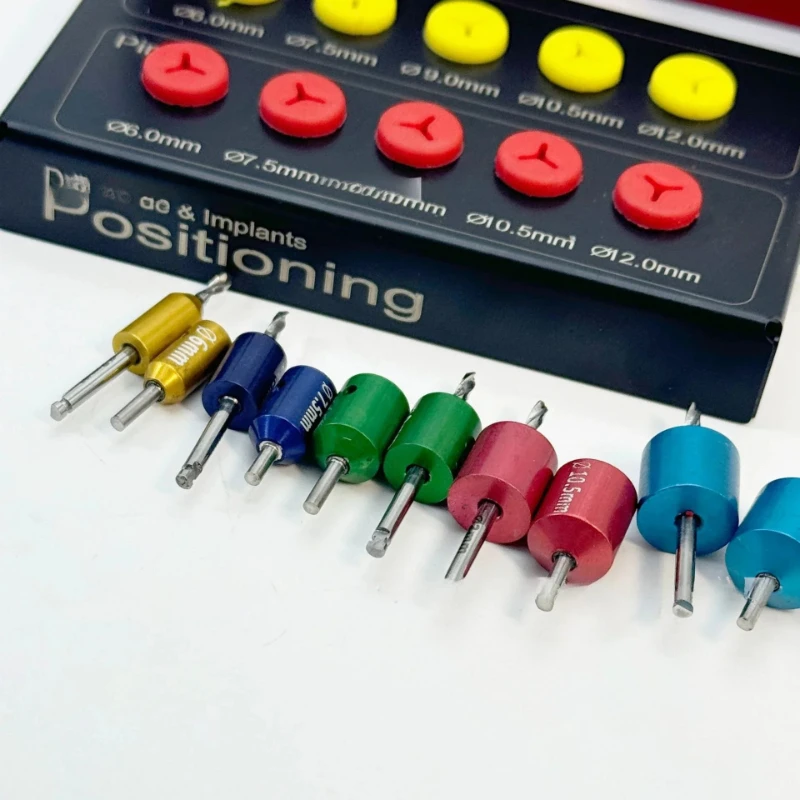 1set Dental Implant Guide Drill Positioning Drill Kit Titanium Guided Surgery Pins Dental Instruments and Tool Dental Supplies