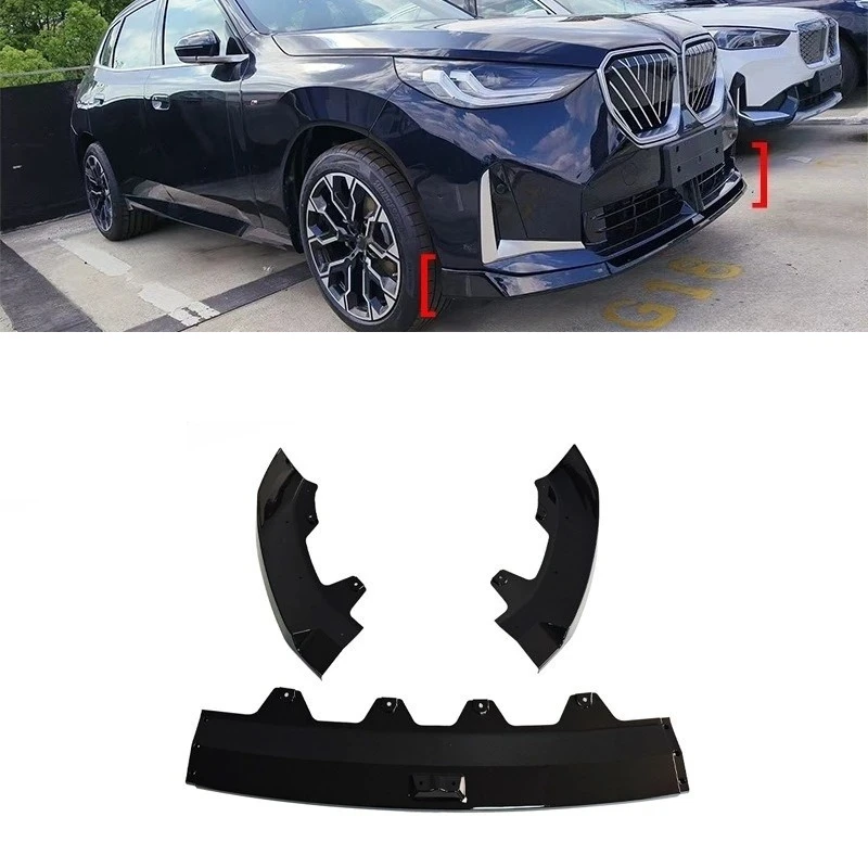 For BMW X3 G45 2025 3-Piece Front Lip Spoiler Aggressive Style Direct Fit Gloss Black ABS Material Easy Install Body Kit Upgrade