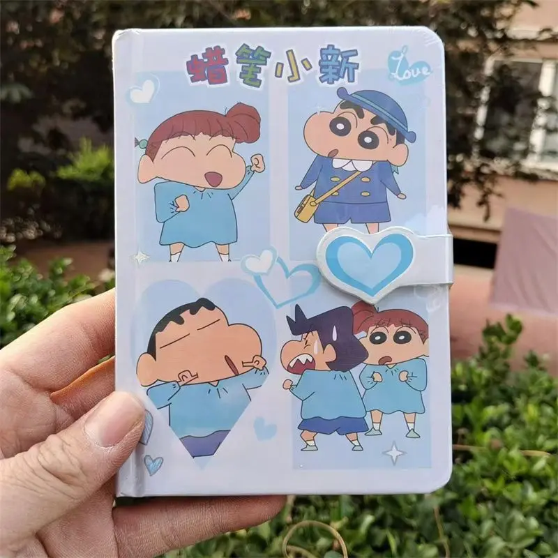 Cahier et cahier d'anime Kawaii Anime, Cahier de dessin animé mignon, Journal de notes à bobine de papier graphique, Plan hebdomadaire, Mémo, Cadeau pour fille, Crayon créatif, Shin Chan