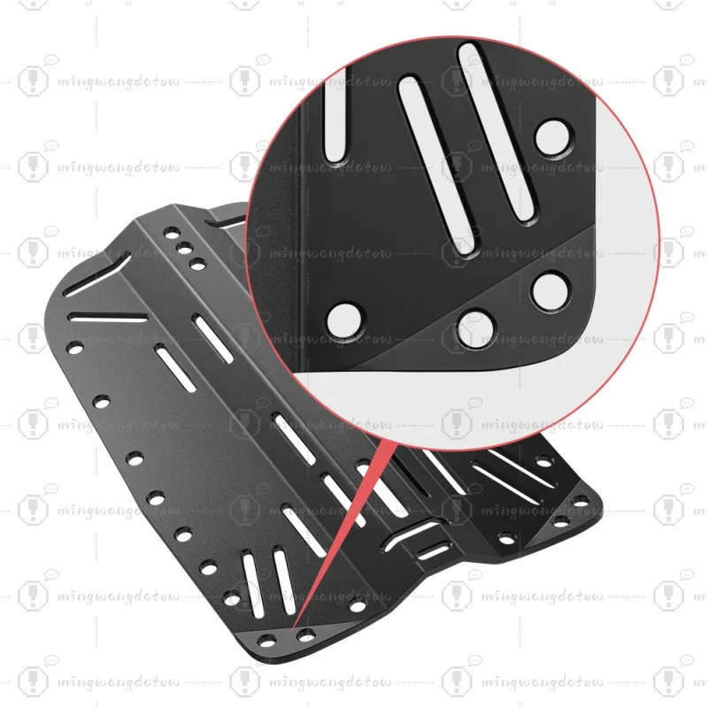 High-Quality Aluminum Diver BCD plate Equipment One-Piece Molding Tech Scuba Diving Technical Backplate view 4