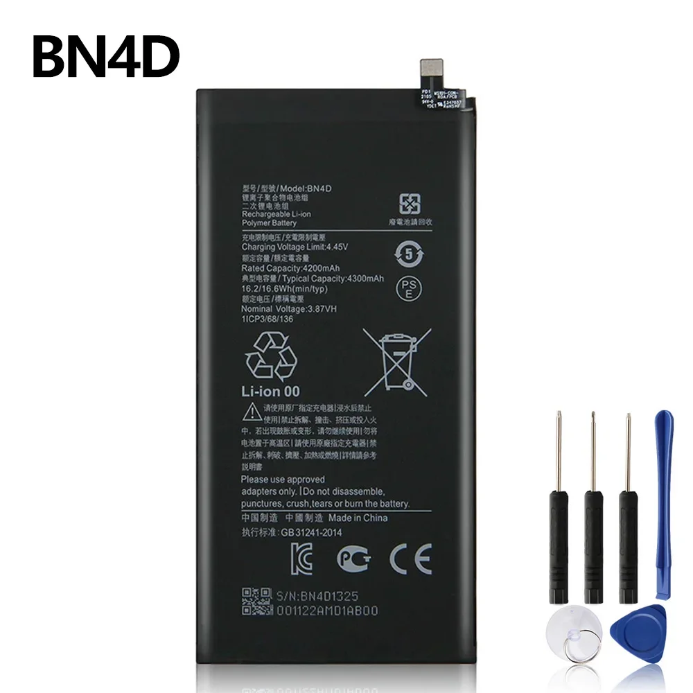 Replacement Battery BN4E BN4D For Xiaomi Pad 5 Xiaomi Pad 5 Pro Rechargeable Battery